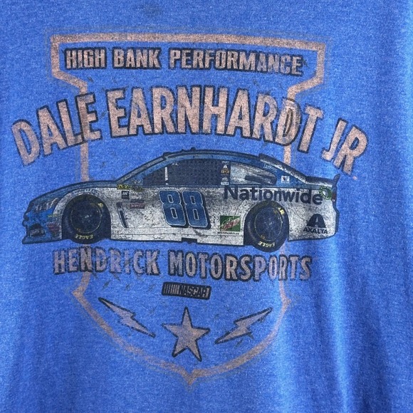 Dale Earnhardt Jr Shirt Mens 2xL Blue Nascar Auto‎ Racing Hendrick Motorsports - Picture 2 of 4